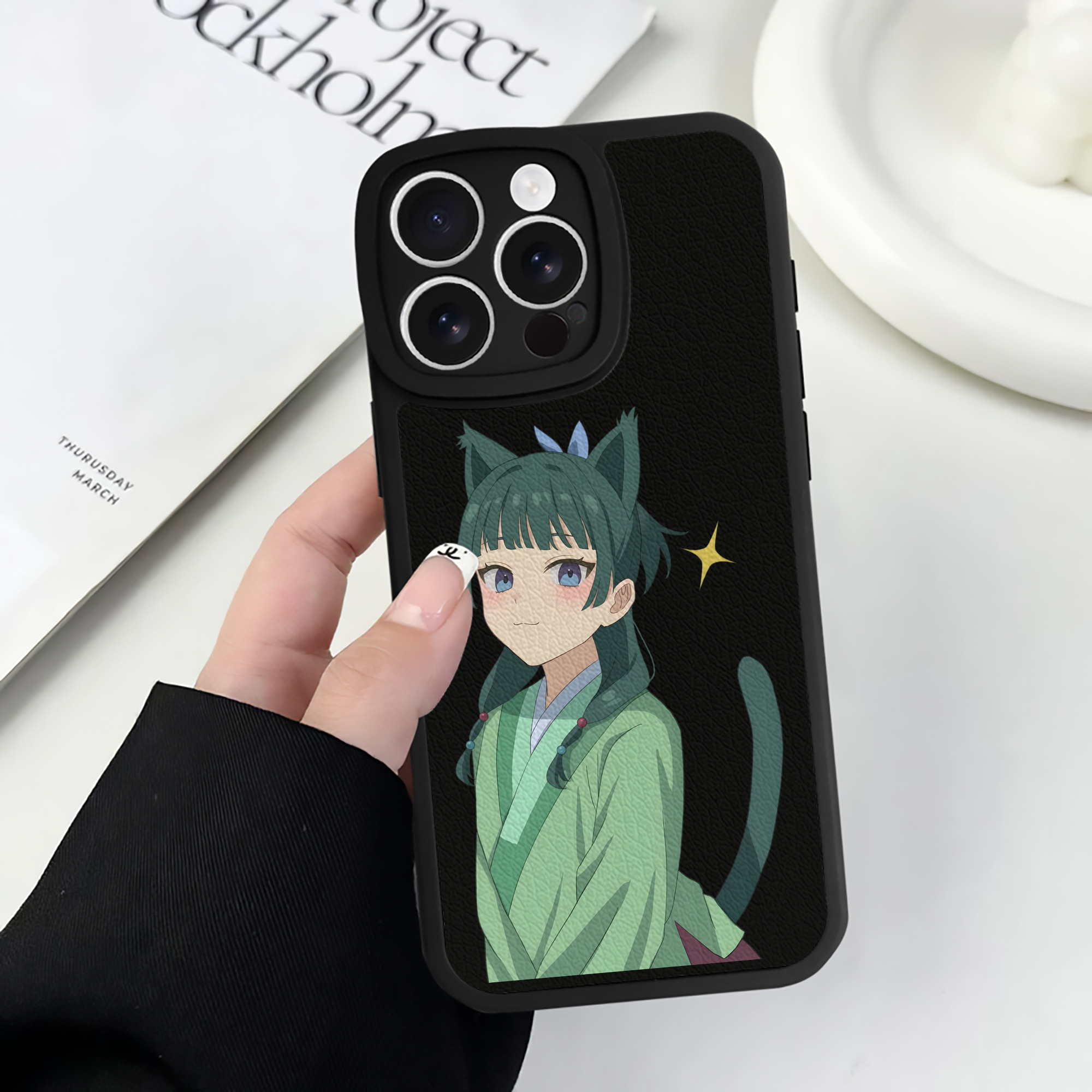 薬屋のひとりごと The Apothecary Diaries 【iPhone 16シリーズ対応】シリコンスマホケース（レザー調） 材質：シリコン